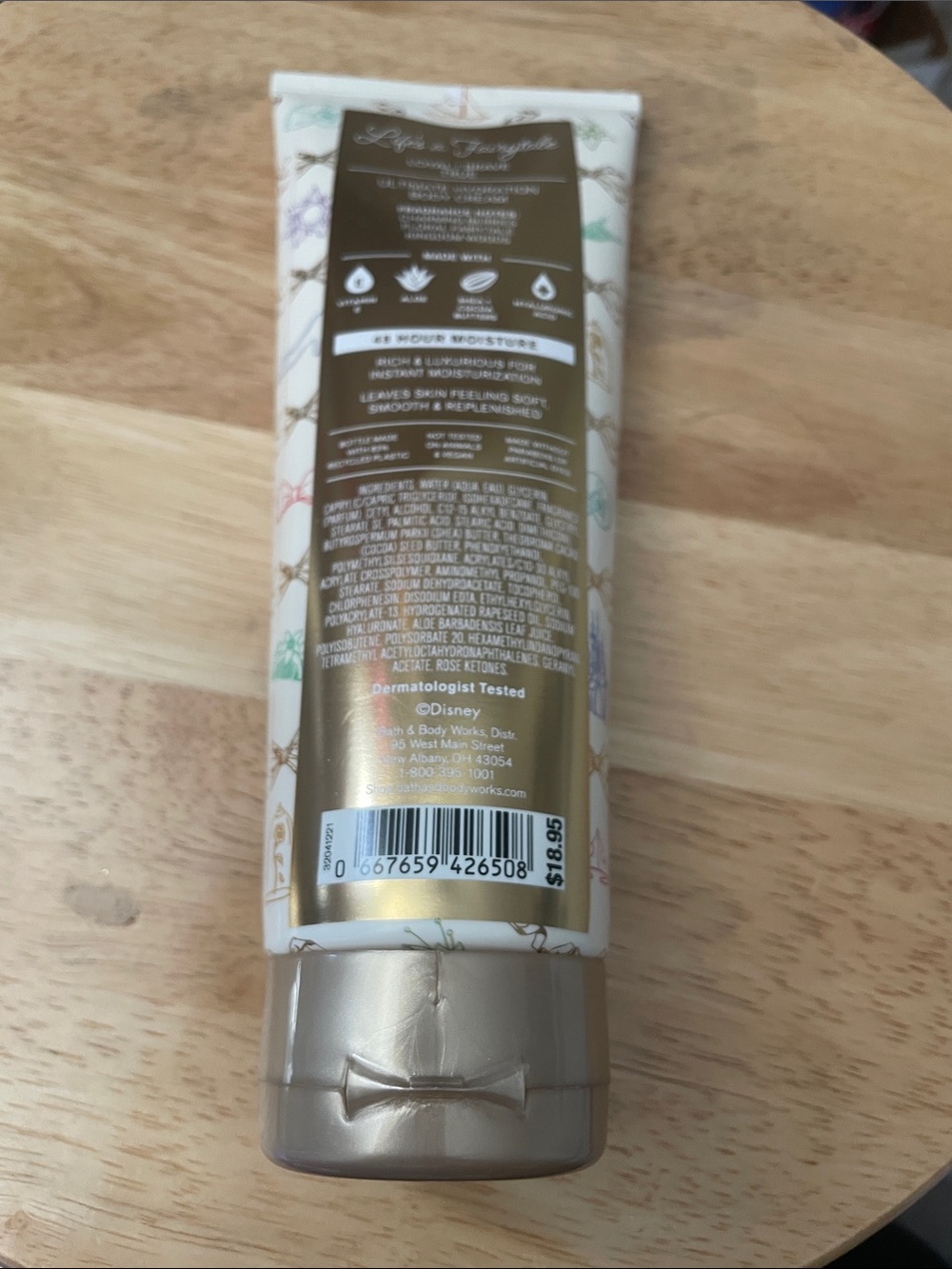 Bath & Body Works Disney Princess Life's a Fairytale Gold & White Body Cream - Picture 2 of 2